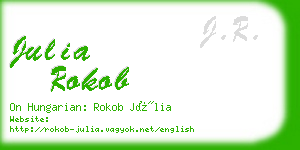 julia rokob business card